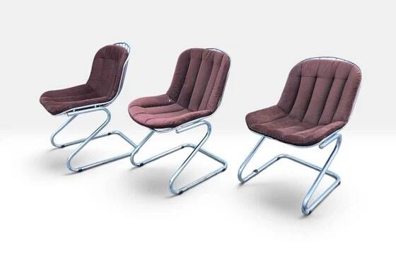 3 Gastone Rinaldi 'Sabrina' Chairs for Rima – Italy, 1970s