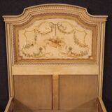 Pair of Louis XVI style beds in lacquered wood from the 20th century