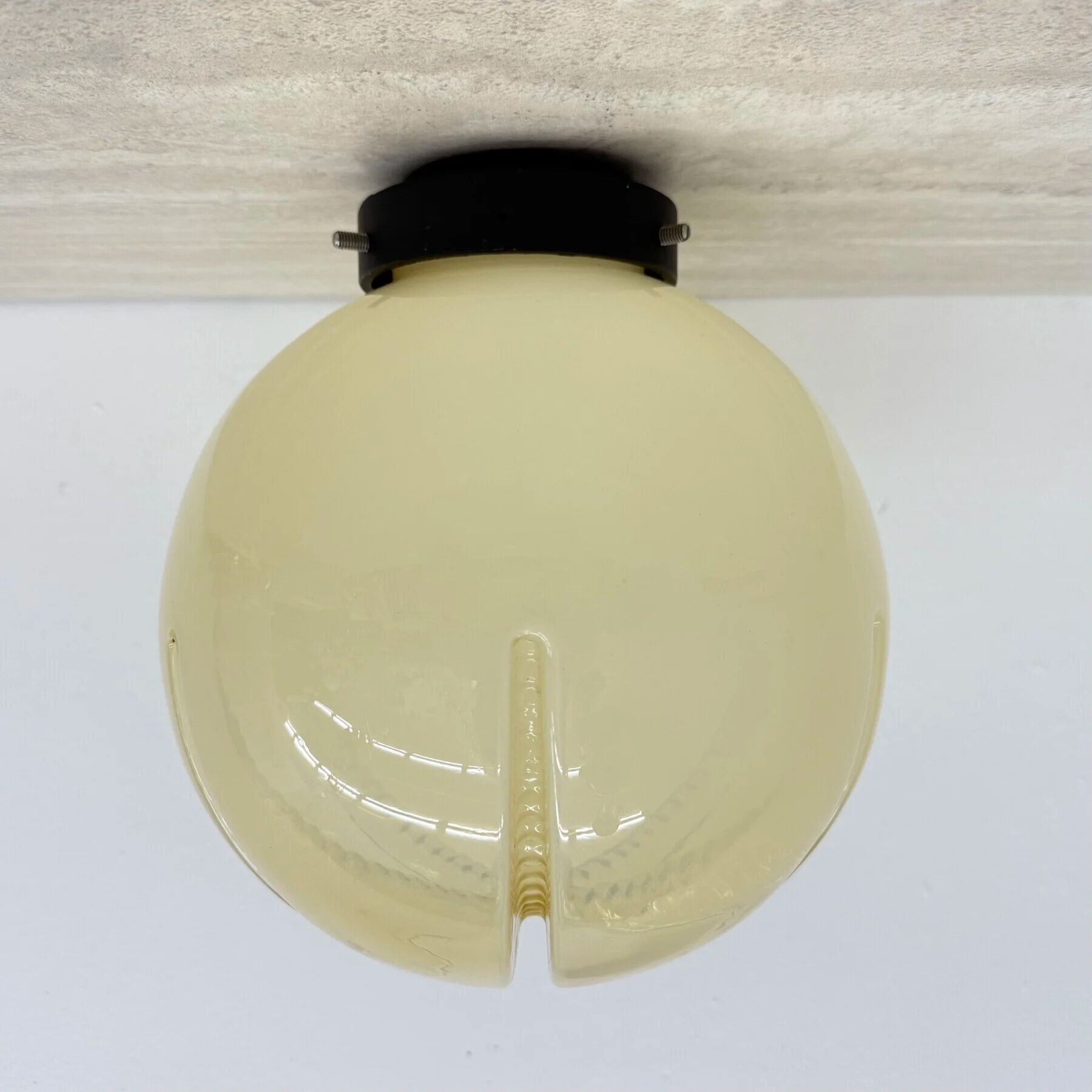 Mid-century Italian glass ceiling lamp, 1970s