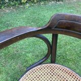 Viennese curved wood armchair FISCHEL circa 1920