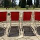 Fauteuils de jardin pliants vintage