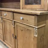 Cabinet 2 bodies in fir from eastern europe, work of the 1970s