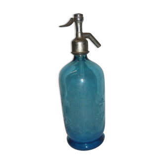 Siphon bouteille bleu à eau de seltz Soda Gourdon  Rennes
