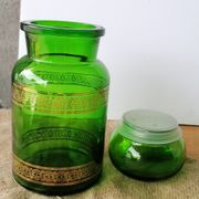 Airtight glass apothecary jar 60s.
