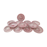 12 English dessert plates