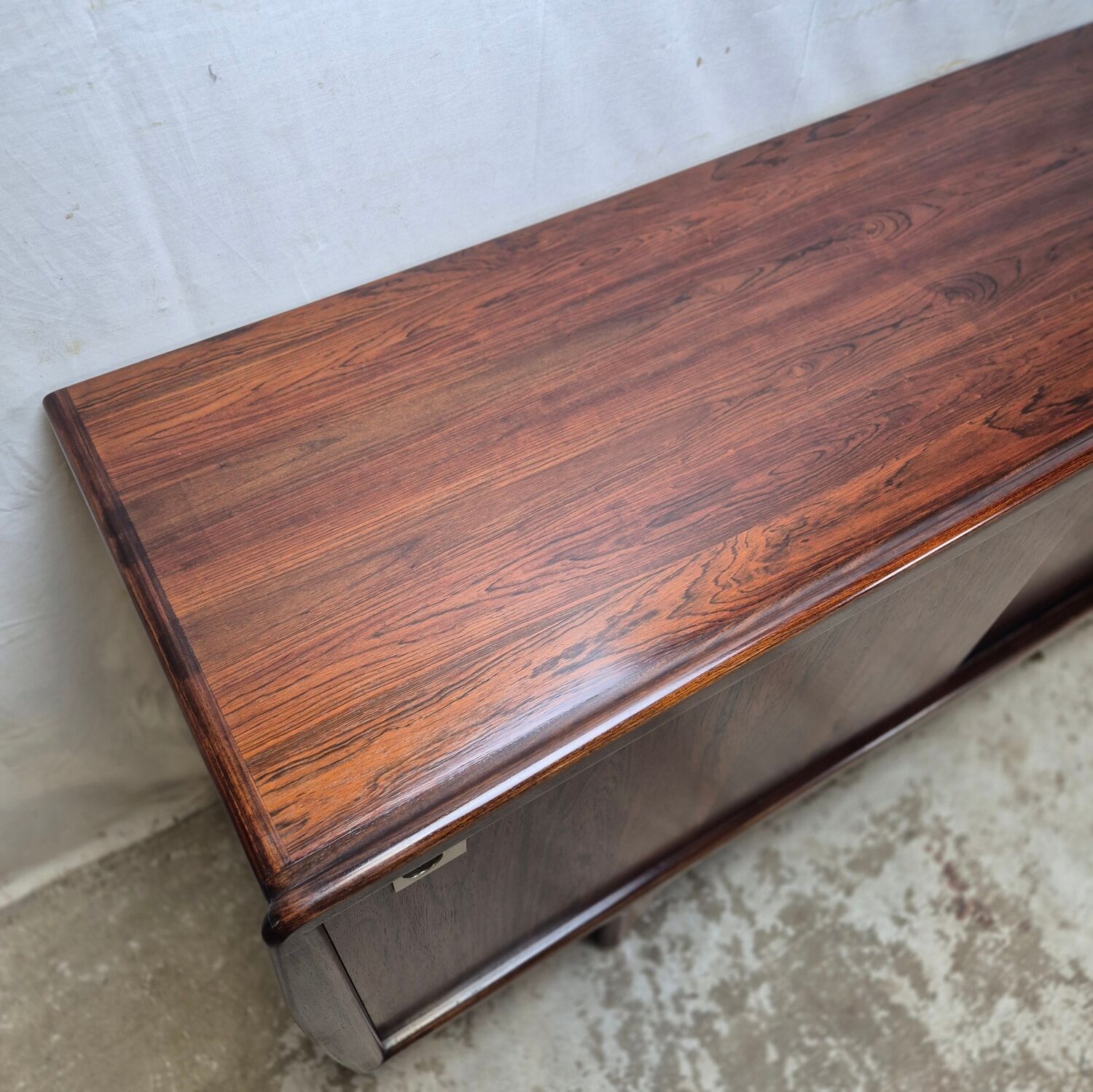 H.P. Hansen vintage rosewood Danish sideboard, TV cabinet 60s