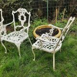 Anciennes chaises jardin