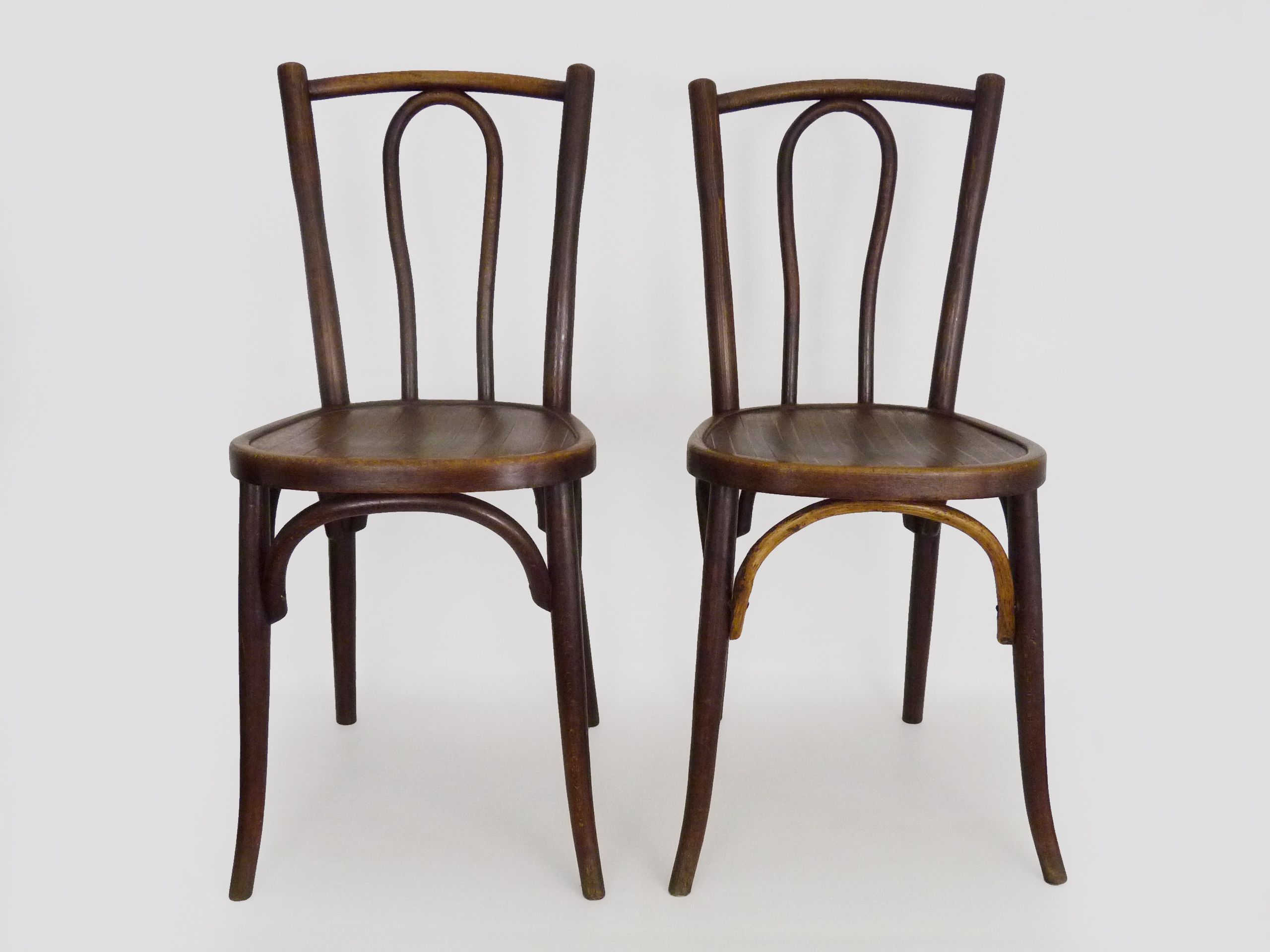 Pair of bistro chairs by Baumann furniture/Ducreuzet Montluçon. Year 30