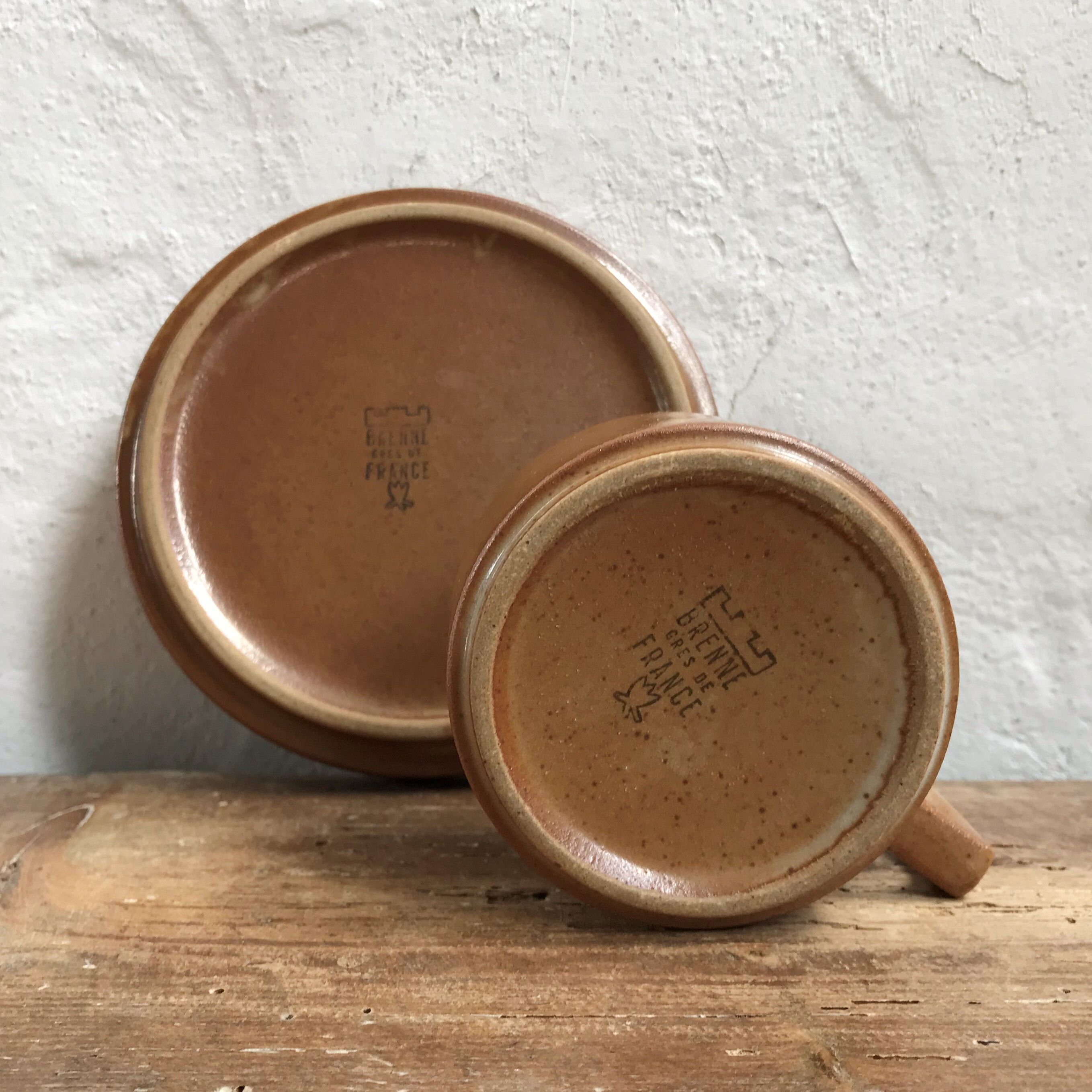 Six coffee cups in Brenne sandstone, 1970s