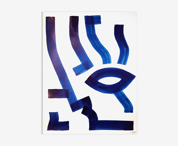 Peinture sur papier sans titre