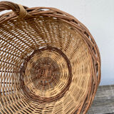 Old woven wicker basket