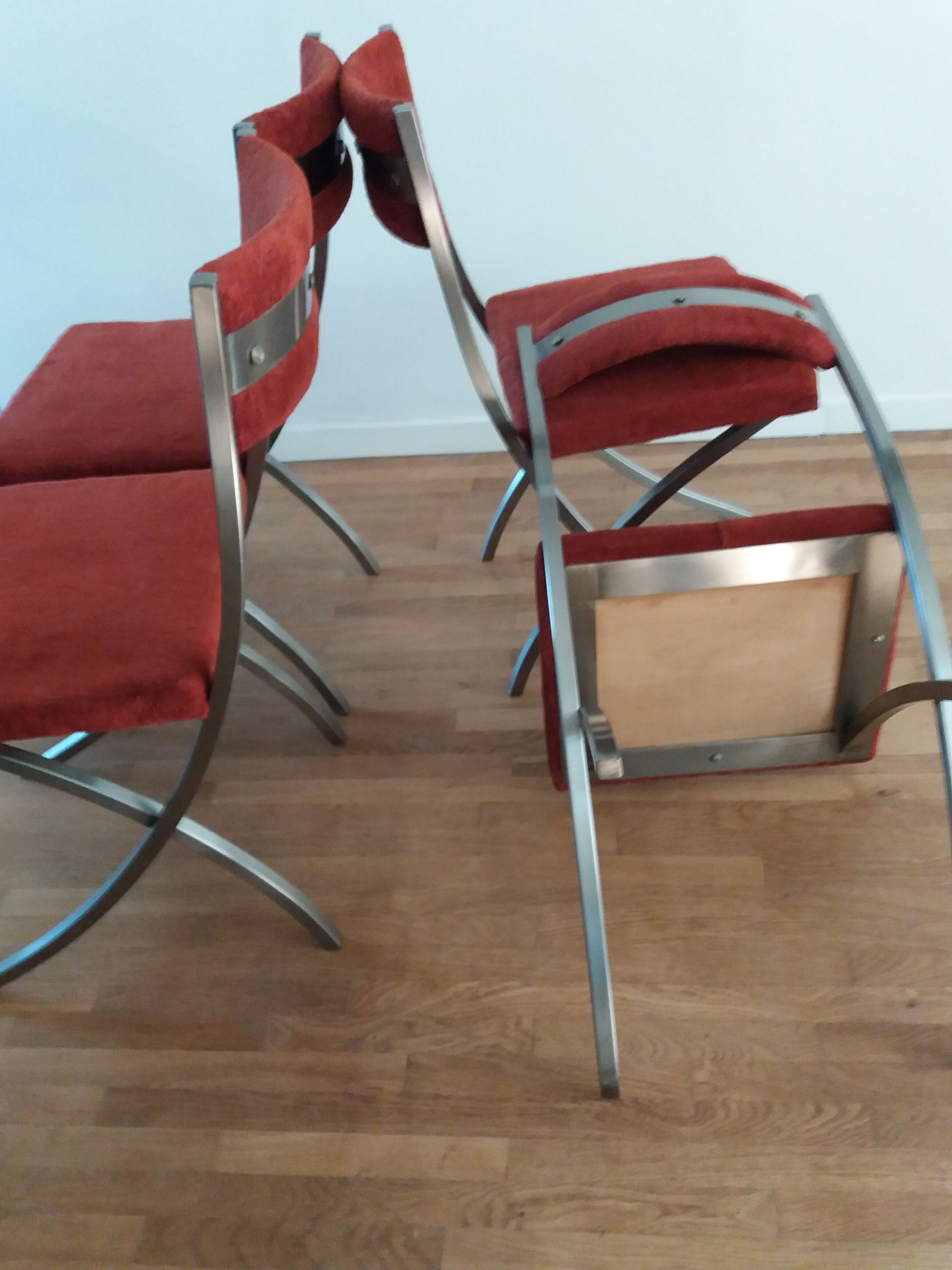 Suite of four chairs from the 80s