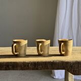 Set of 3 small jugs or milk pots in stoneware H8 D8.5