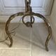 Brutalist floor lamp with chain links