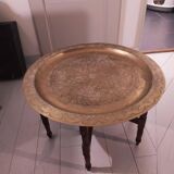 Moroccan coffee table brass