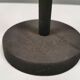 Old cast iron table lamp with brass bend and 3 light sources