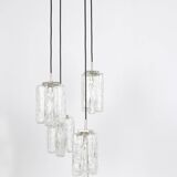 Superb cascading chandelier design in Murano glass by Kalmar, Austria, 1970s.