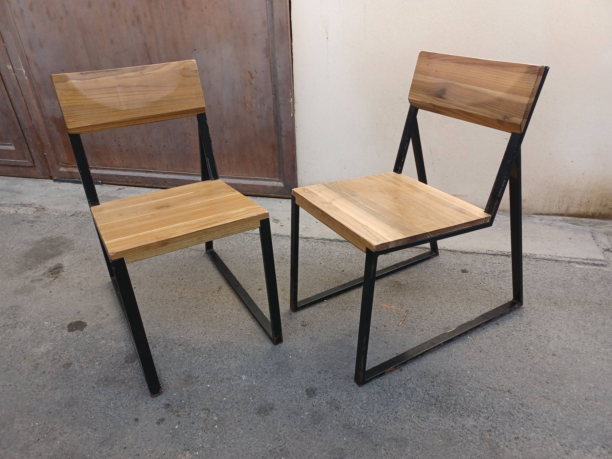 Pair of chairs industrial