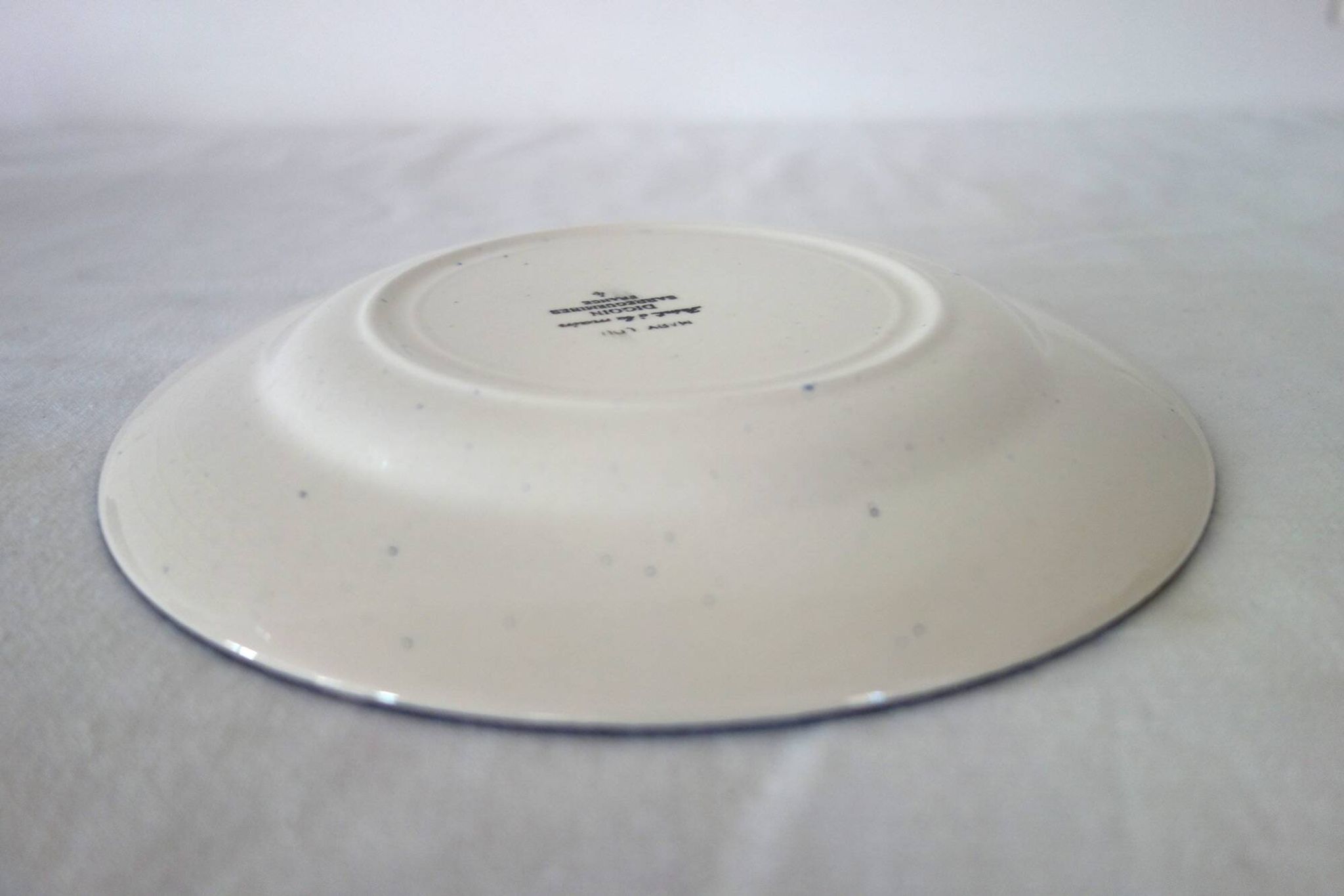 Set of 8 vintage dessert plates, Mary-Lou model, Digoin Sarreguemines