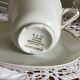 10 tasses à expresso et soucoupes en porcelaine Bernardeau Limoges Ronsard