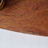 Mahogany wood shelf coat rack