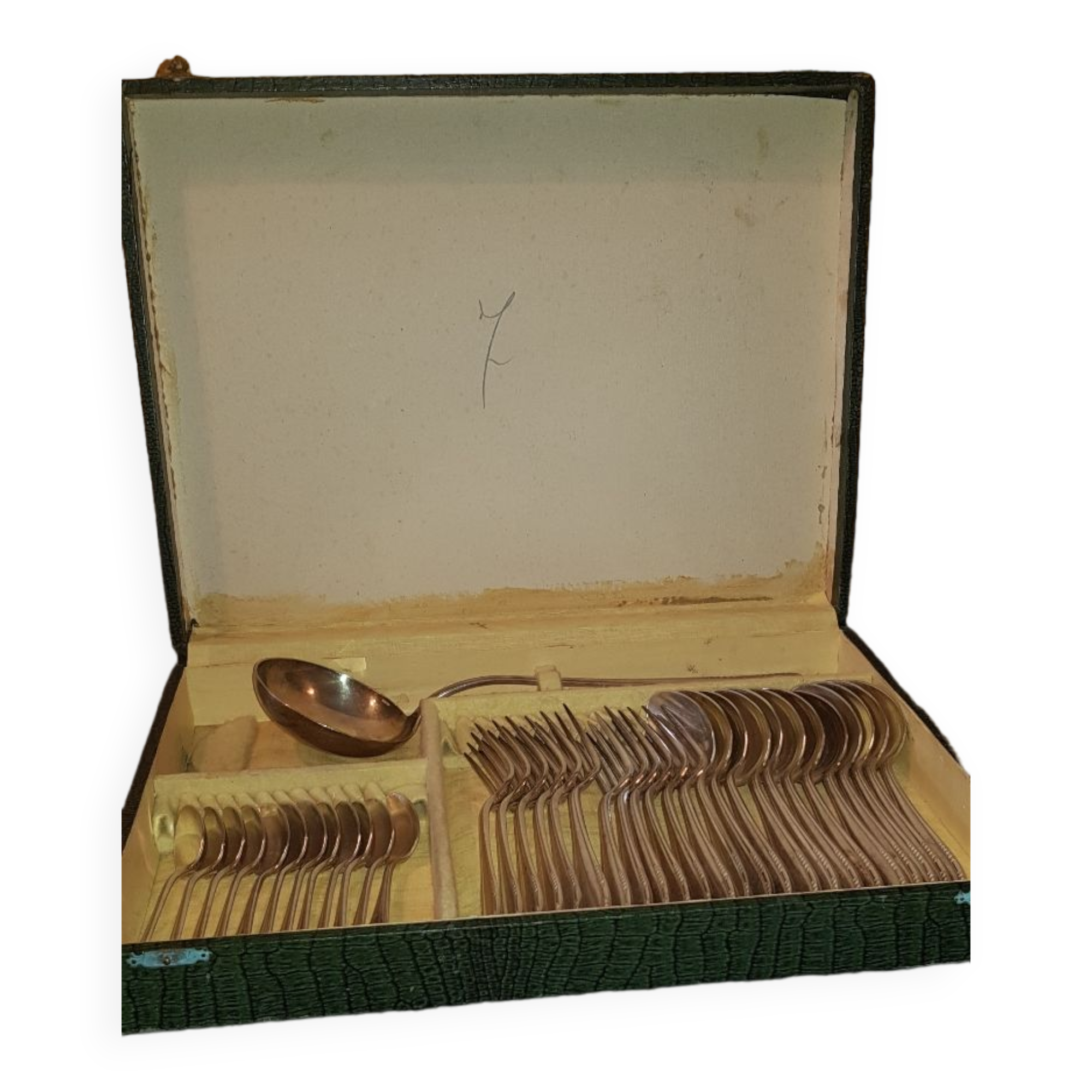 Ercuis cutlery 37 pieces. silver metal hallmark.