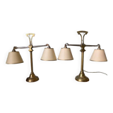 Pair of old table lamps