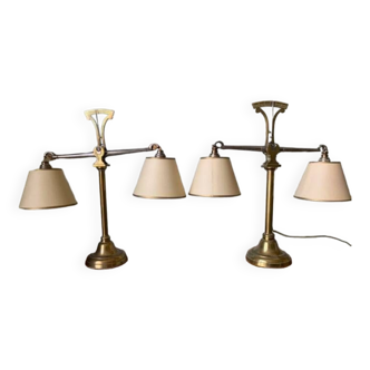 Pair of old table lamps