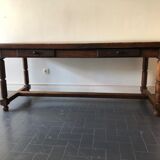 Farm table with stowed