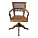 Victorian oak swivel armchair