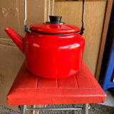 Vintage enameled kettle