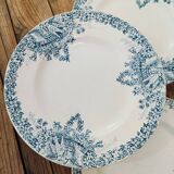 Suite de 3 assiettes St Amand Lebacqz & Bouchart "Colombier"