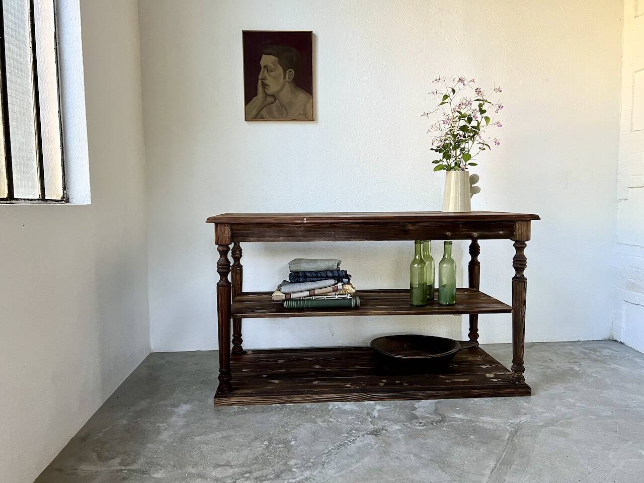 Table - 50s drapery console