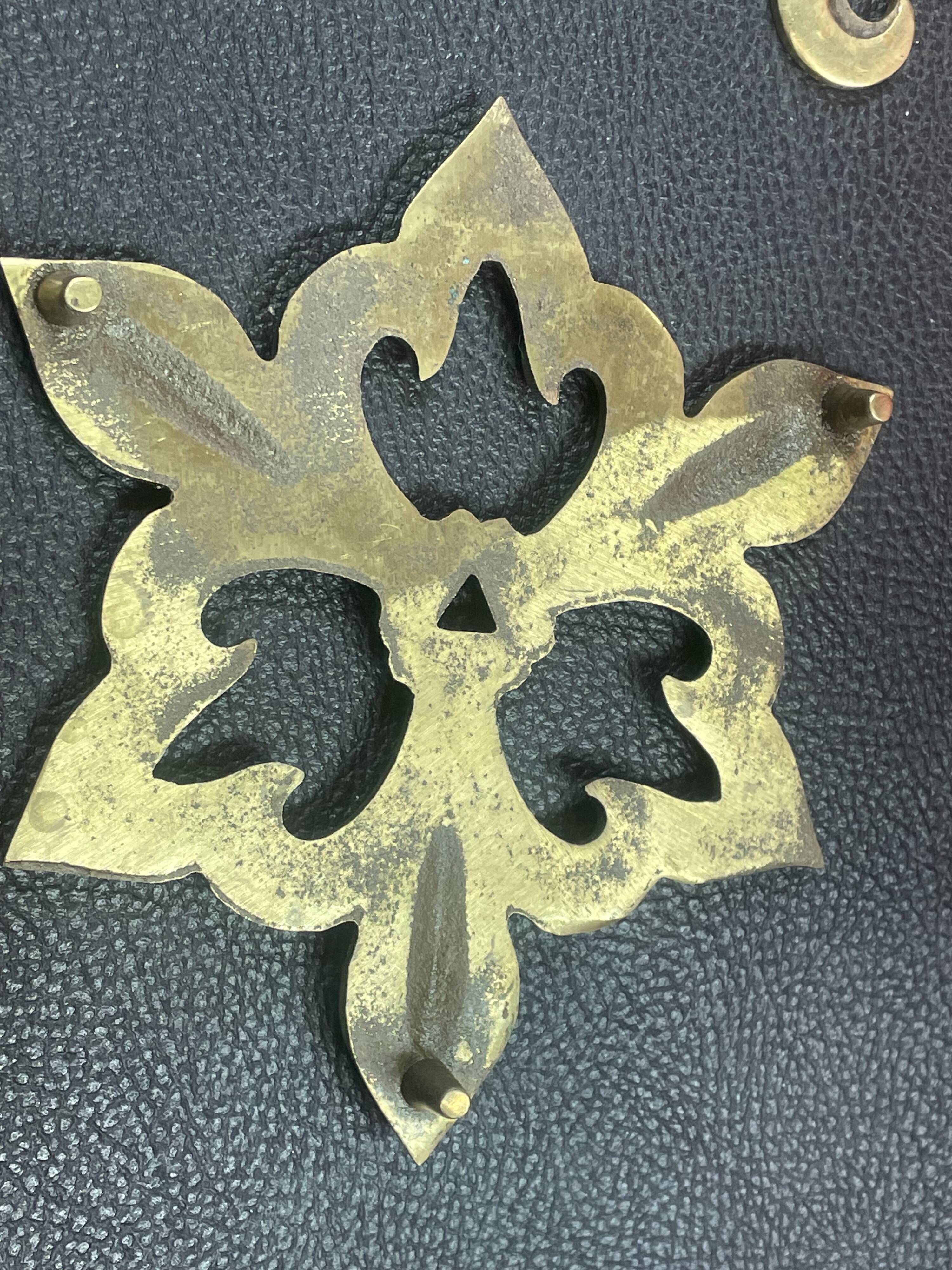Lot 2 Dessous de plat sur 3 pieds en Bronze Laiton LYS + 2 pose bouteille