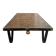 Industrial coffee table: mining cart, weathered wood top, quarries.