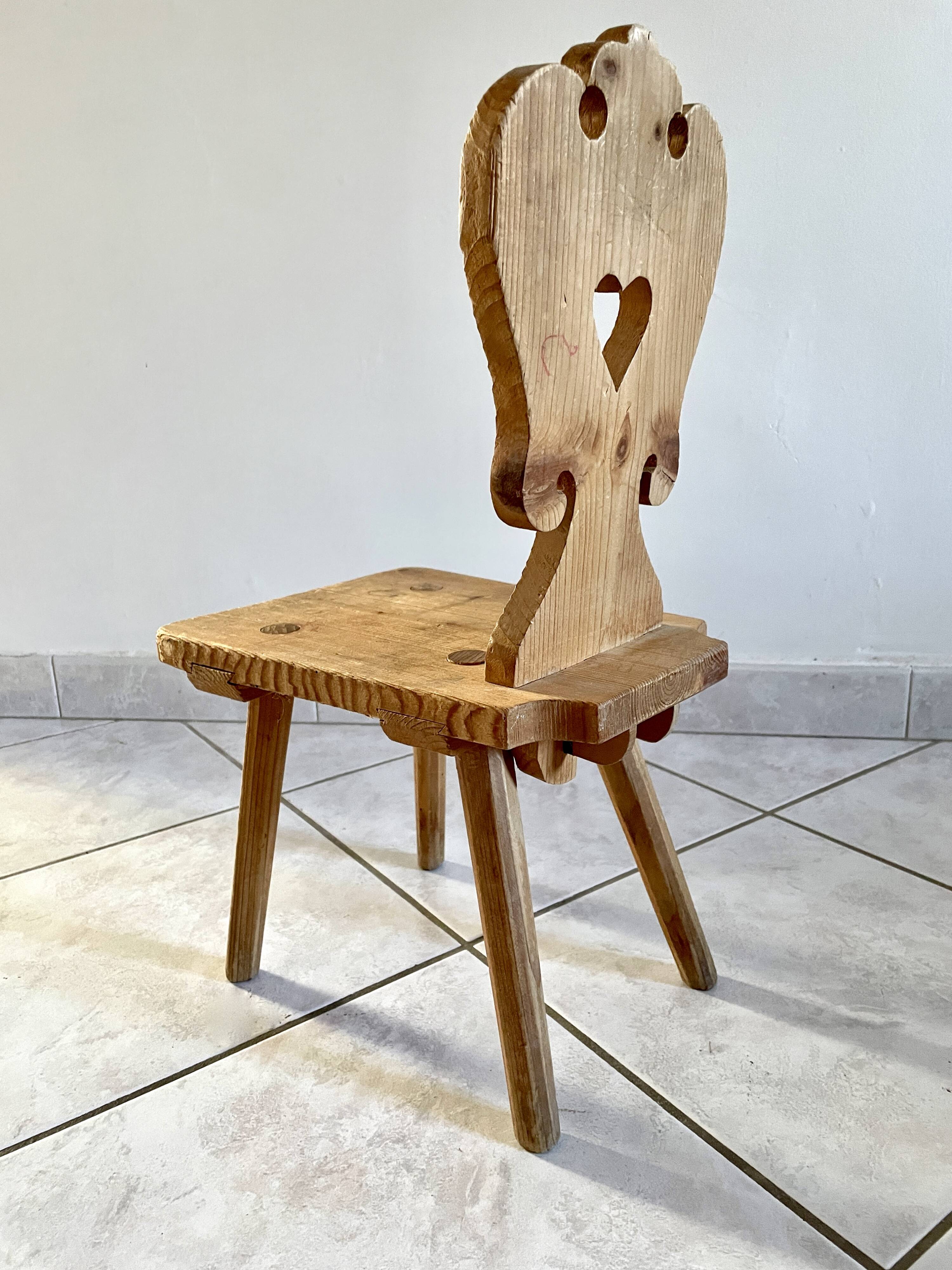 Rustic children's chair