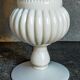 Antique milk glass baluster vase early 20th century