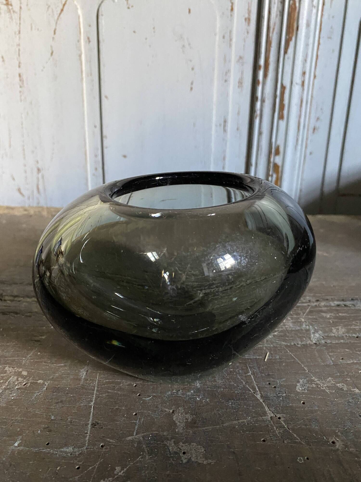 Danish Holmegaard blown glass vase