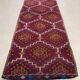 Old Turkish kilim runner 290x94 cm, shabby, vintage kelim red black 2490