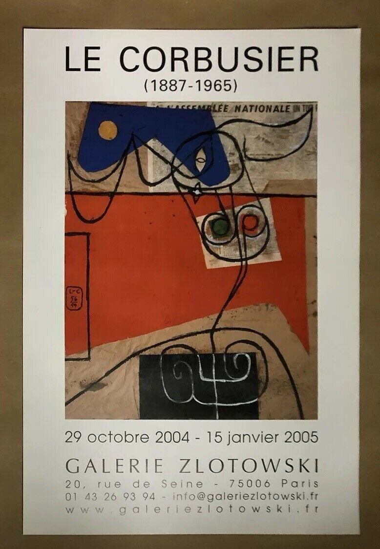 Le Corbusier Original Offset Lithograph Galerie Zlotowski 2005