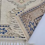 Oushak Handknotted Floor Vintage Rug sku 3450