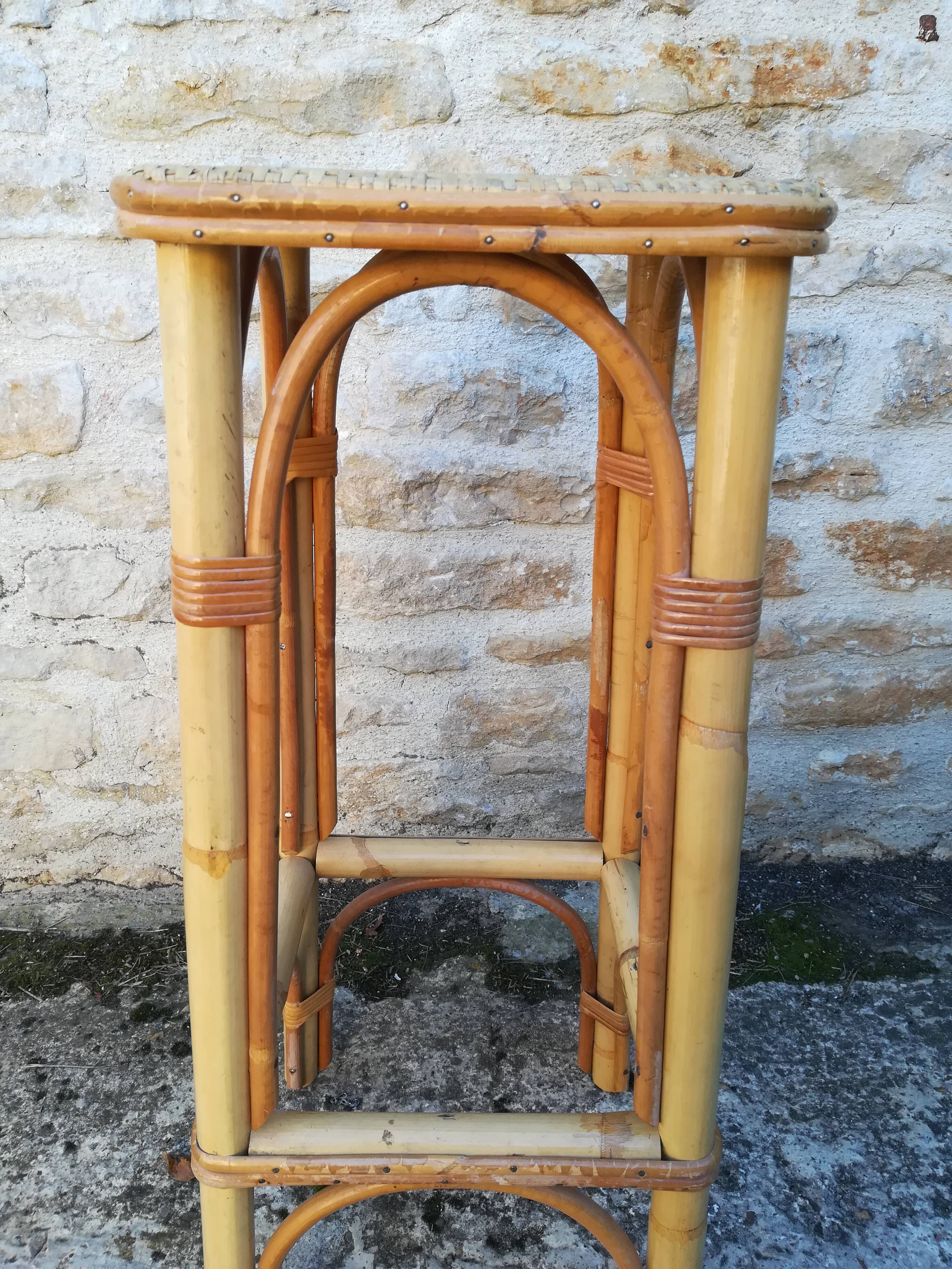 Rattan bar stools