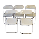 Set of 5 Plia chairs by Giancarlo Piretti for Castelli