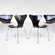 Chaises de salle à manger 'Butterfly' Arne Jacobsen 3107 Fritz Hansen Danemark 1967