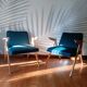Bunny armchair, Jozef Chierowski, Petrol Green