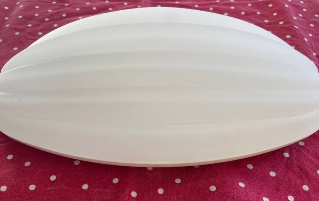 1980s frosted glass wall sconce