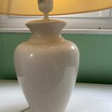 Beige porcelain floor lamp