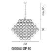 Giogali SP 80 crystal chandelier - Vistosi