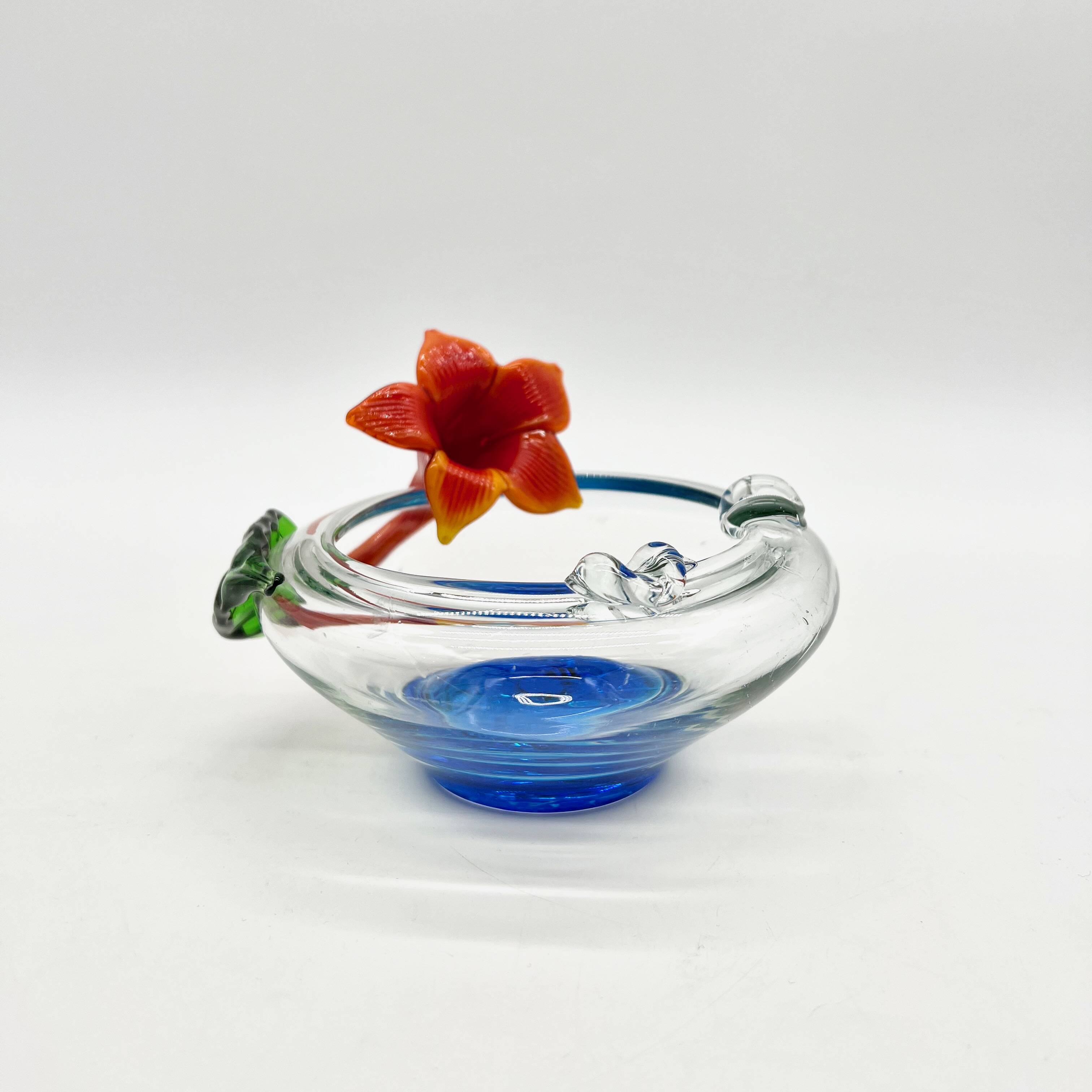 Cendrier fleur, murano, 1970