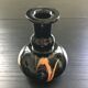 Black glass vase